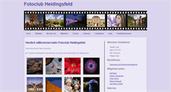 Desktop Screenshot of fotoclub-heidingsfeld.de